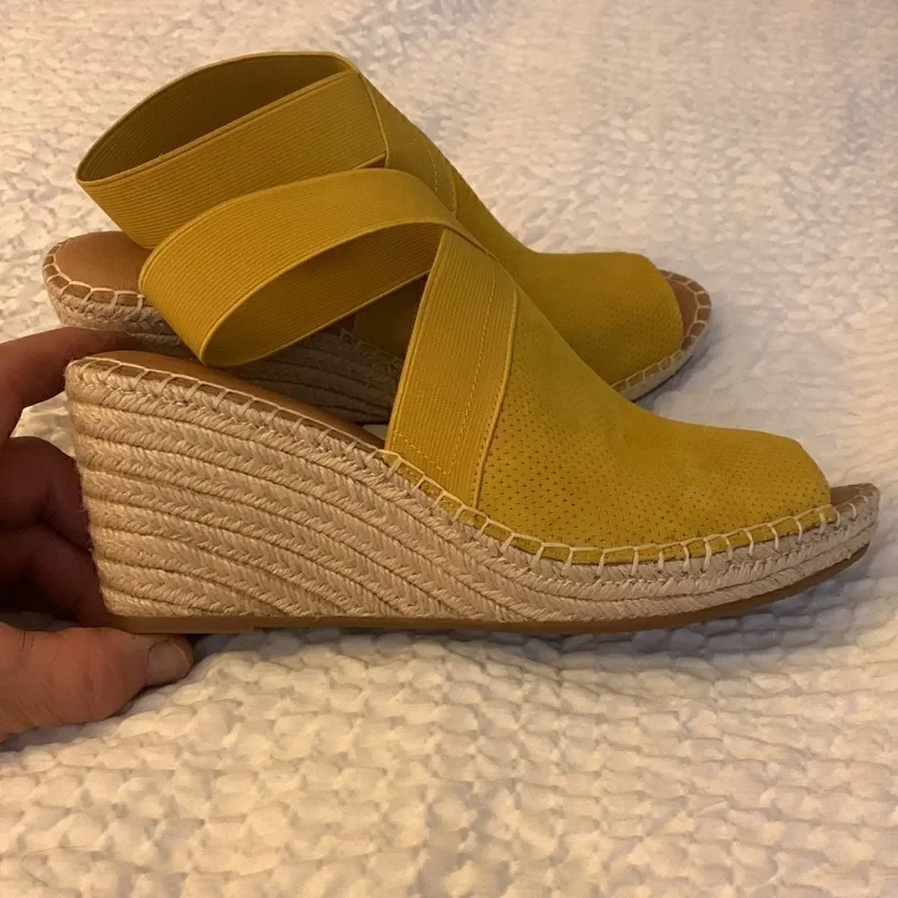 GENTLE SOULS, wedge. New condition,all leather uppers,  size 10